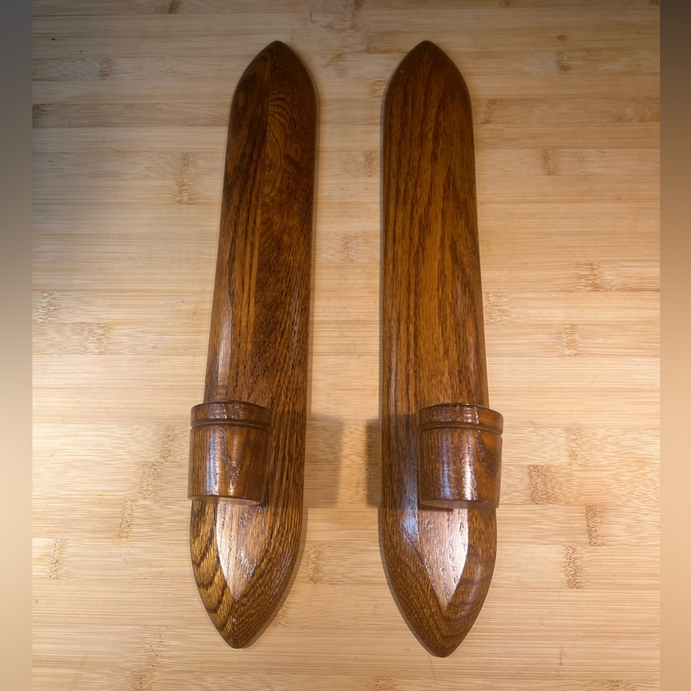 LAST CHANCE! Pair of MCM Vintage Kennedy Bros., Taper Candle Wall Sconces 15.5”